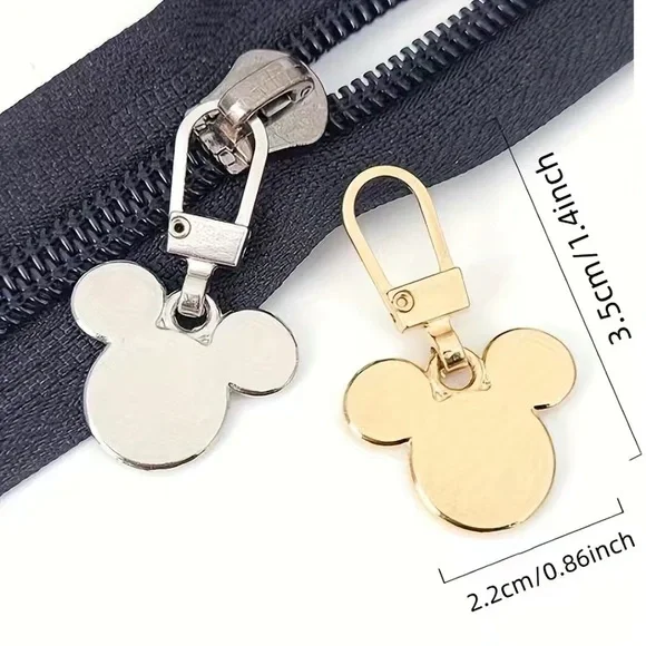 5pc Assorted Metal Zipper Pulls - Charms - Picture 4 of 6